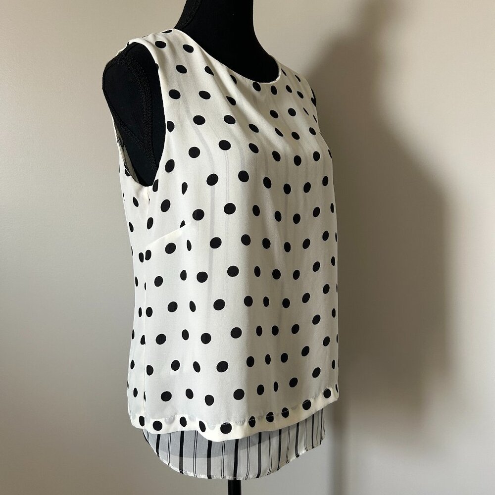 POLKA DOT SLEEVELESS TOP - Picture 2 of 3